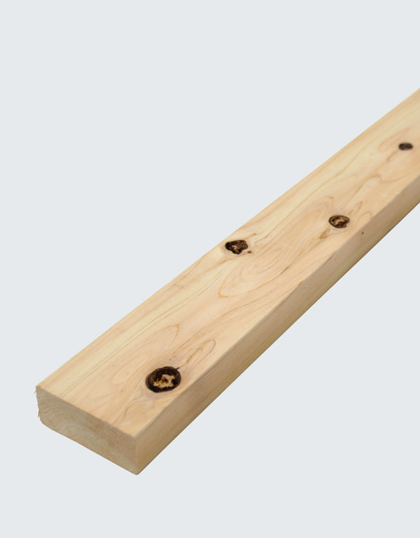 2×4サイズの国産ヒノキ材またきた木